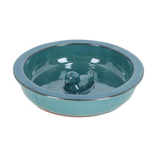 Fuglebad keramik blå Ø27 x 5,8 cm